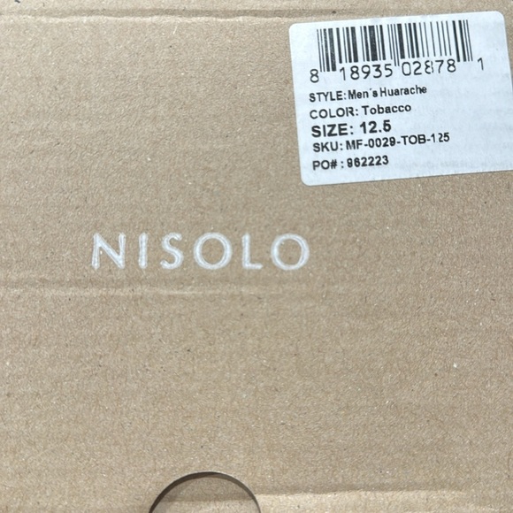 Nisolo Huarache Leather Sandals Tobacco Size 12.5 - Picture 12 of 12